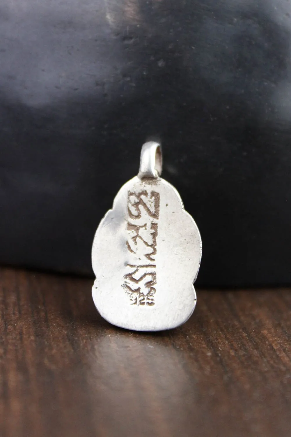 1 Inch Sterling Silver White Tara Pendant