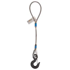 1" x 5' Standard Eye & Hook Wire Rope Sling