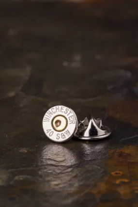 40 Caliber Bullet Tie Tac Hat Pin, Bullet Tie Tack