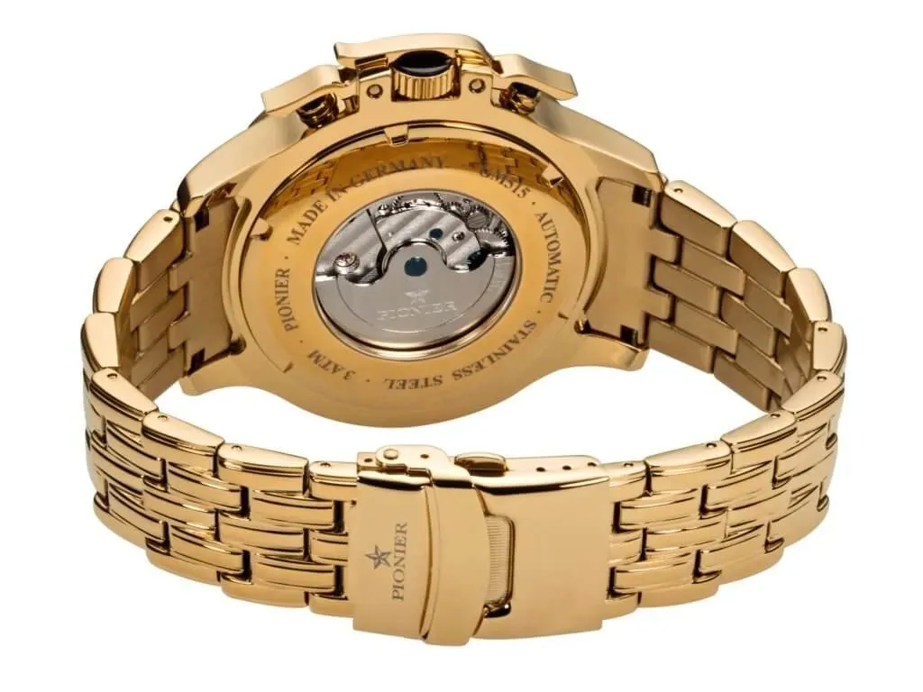 Amsterdam Pionier GM-515-10 | Gold | Made in Germany automatic watch