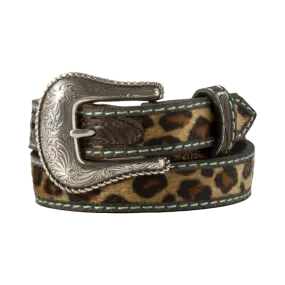 Ariat Girl's Hair On Leopard Brown Belt A1307002