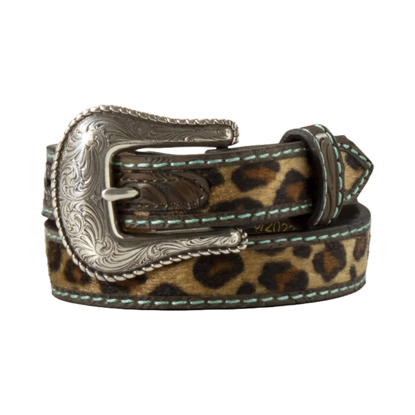 Ariat Girl's Hair On Leopard Brown Belt A1307002