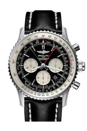 Breitling Navitimer Rattrapante Chronograph Automatic Black Dial Men's Watch AB031021