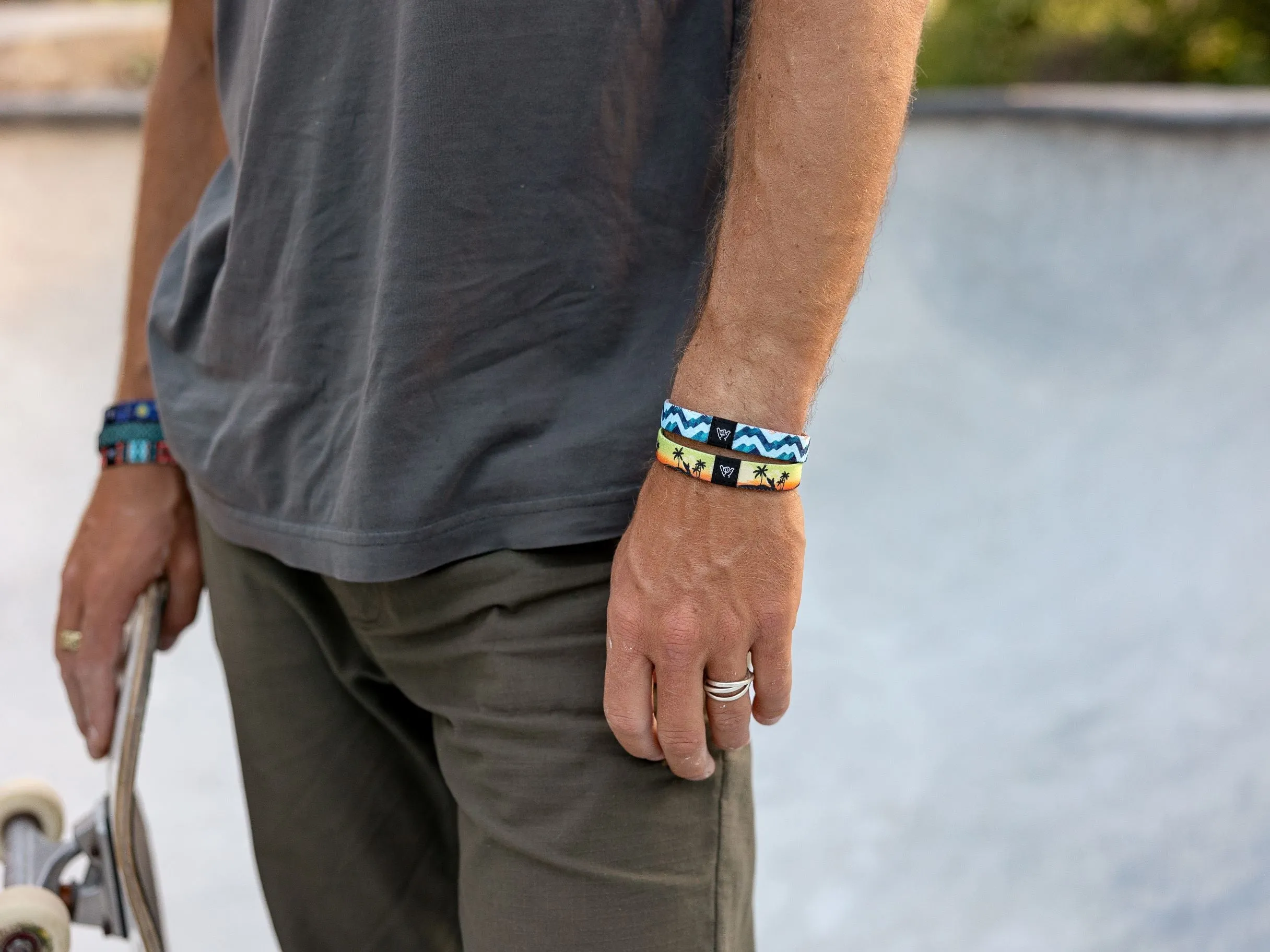 Caribbean Camo Wristband Bracelet