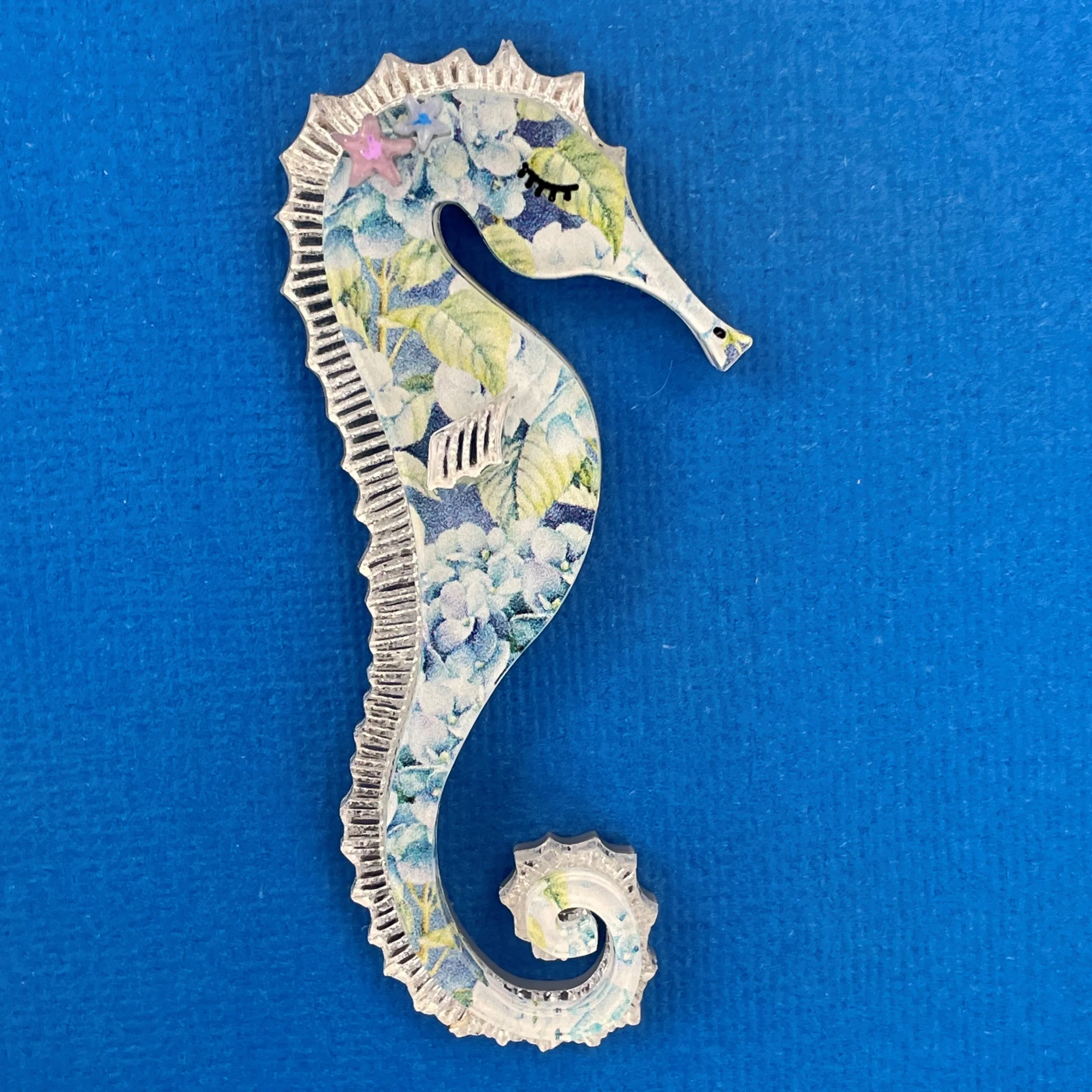 Cleo the Seahorse - Brooch - Set of 4