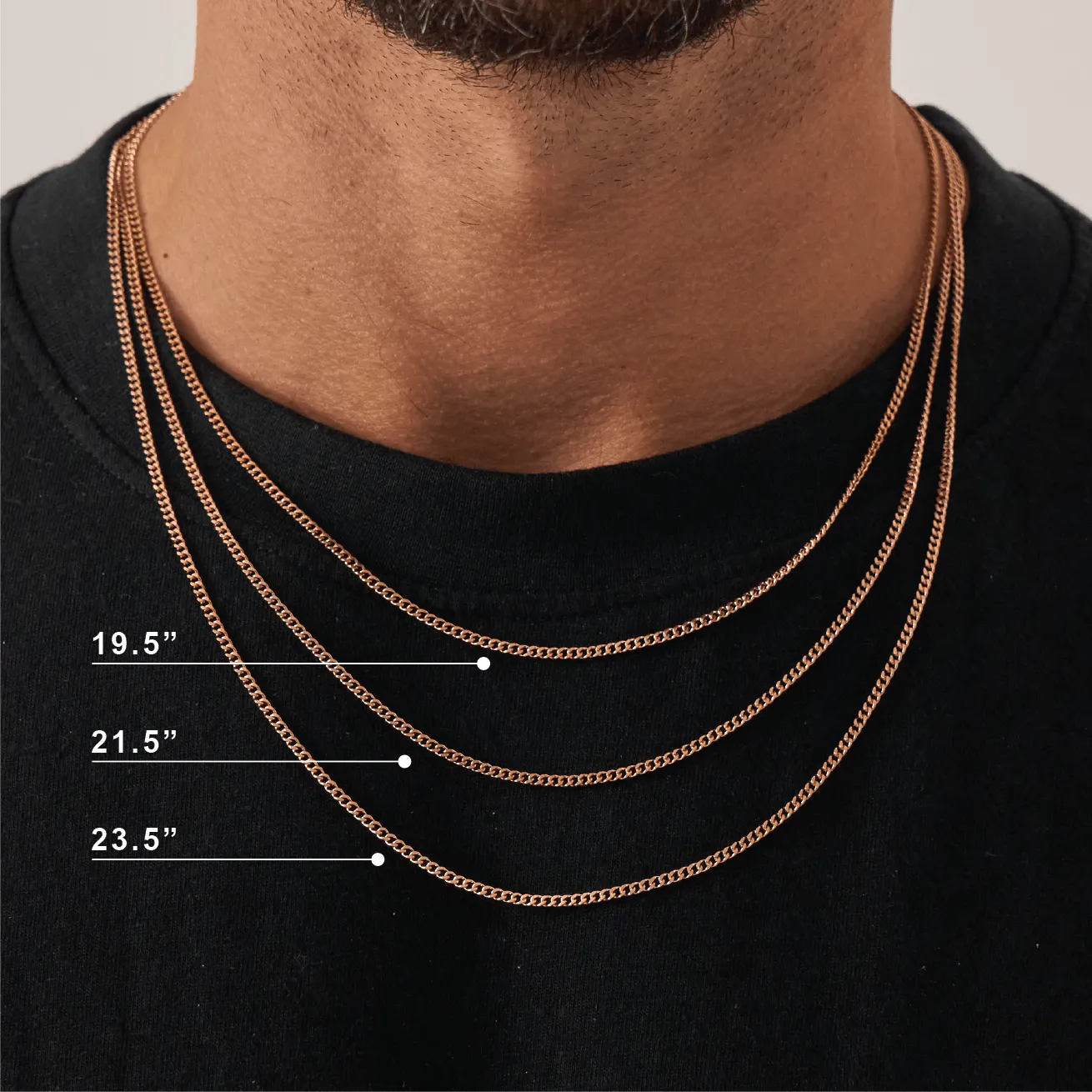 Connell Chain (Rose Gold) 2mm