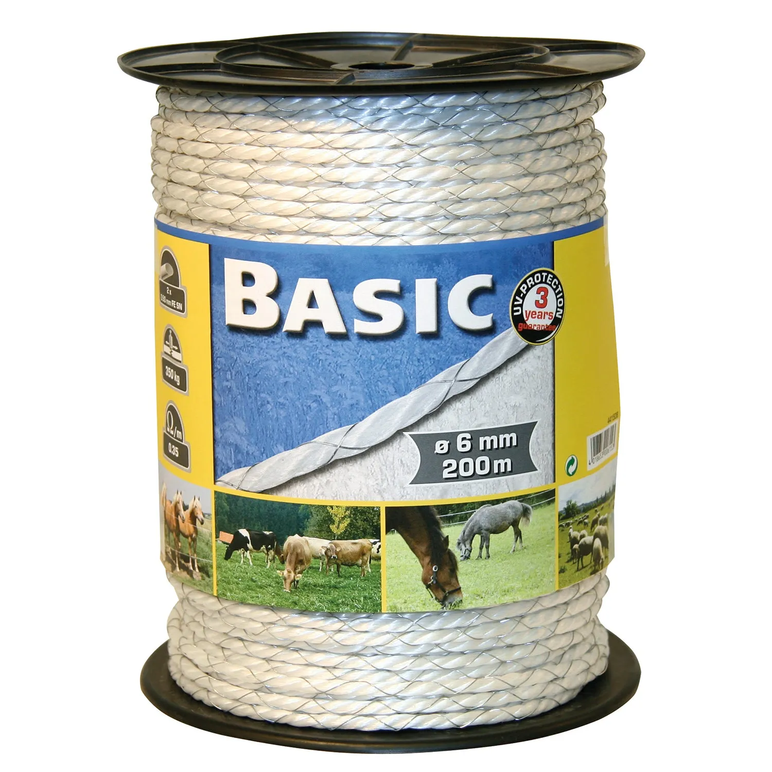 Corral Basic Fencing Rope c/w Tinned Iron Wires - 200 M