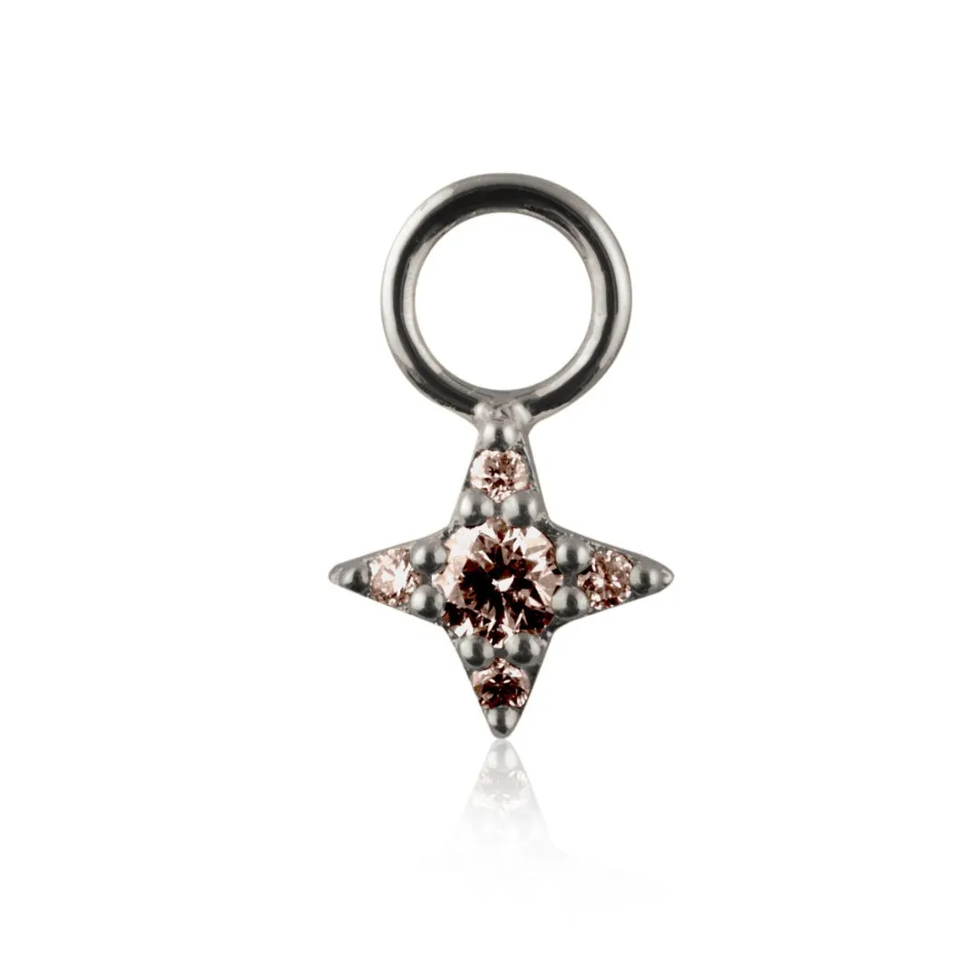 Diamond Star Hoop Pendant