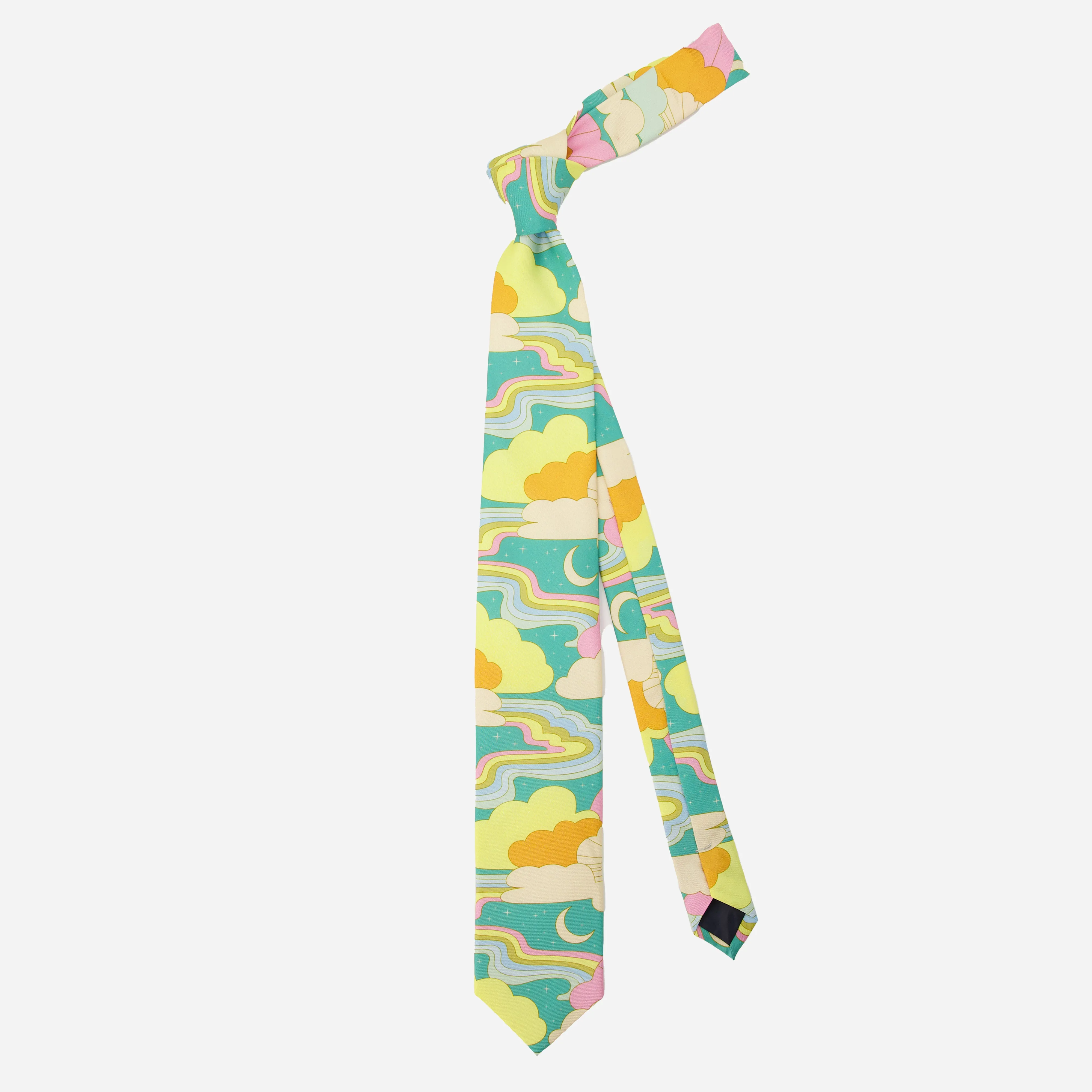 Elizabeth Olwen x Tie Bar Sunscape Teal Tie