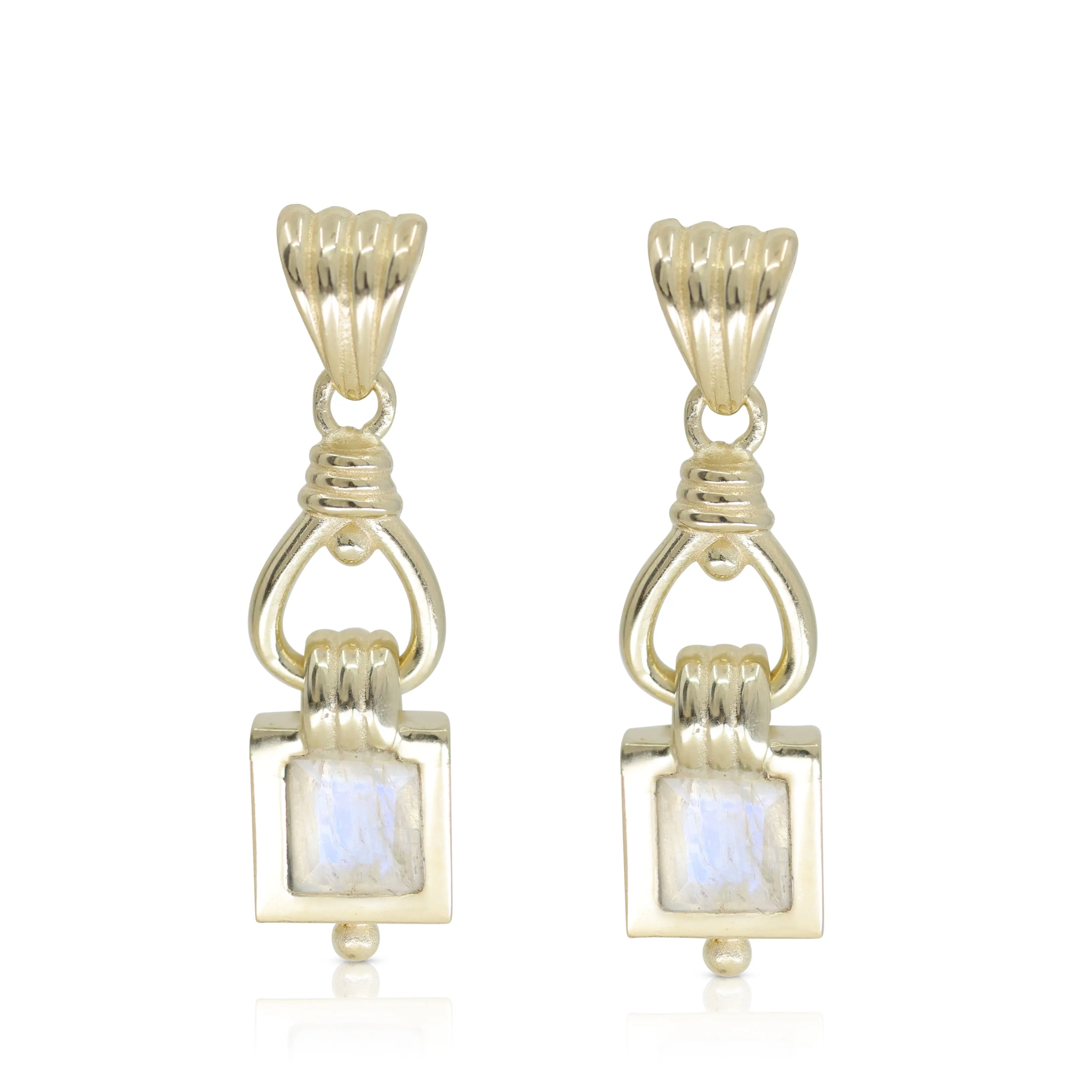 Freya Moonstone Gold Earrings