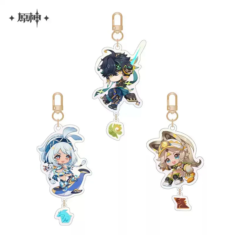 Genshin Impact - Blaze to Natlan Chibi Badge & Acrylic Stand miHoYo