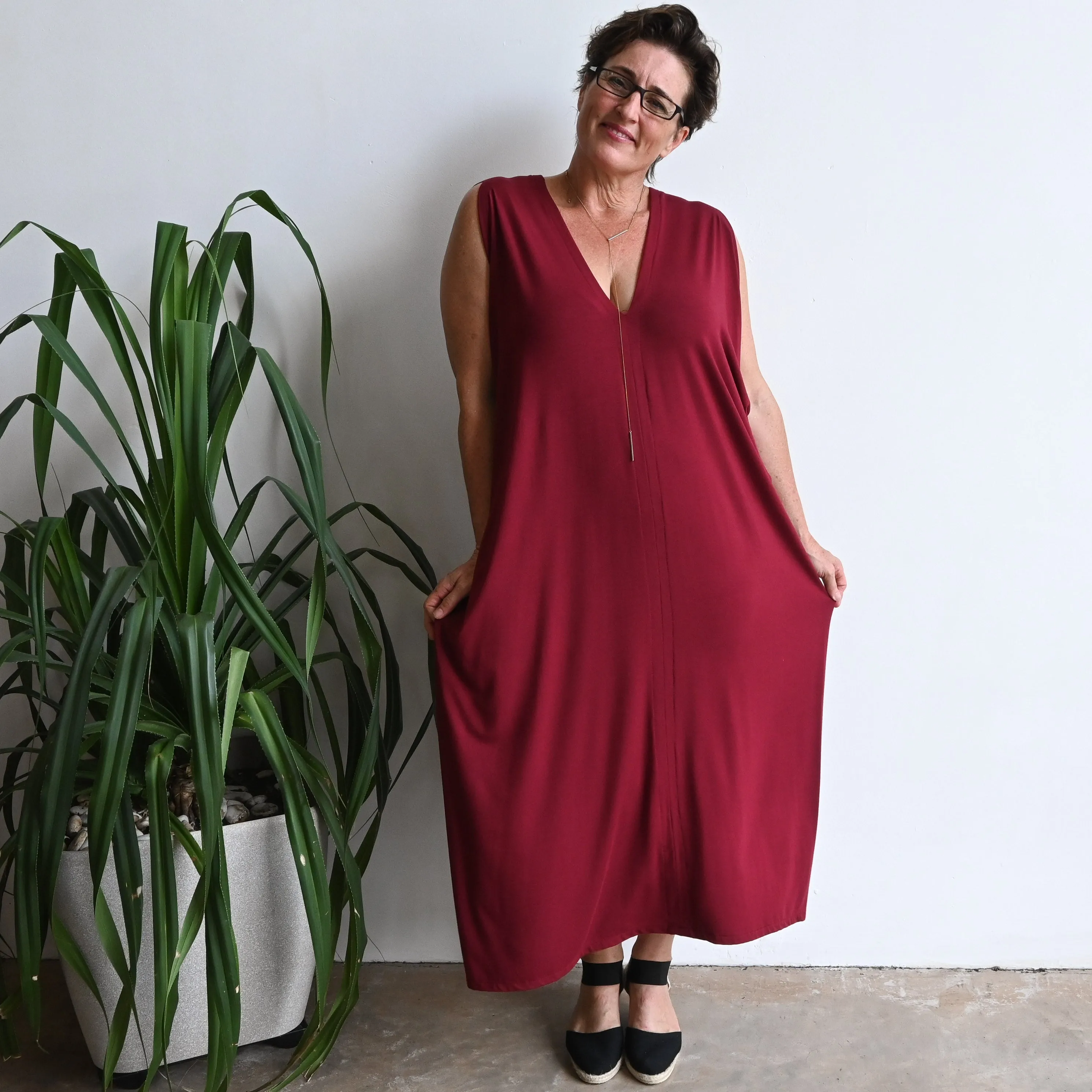 Goddess Kaftan Dress in Bamboo