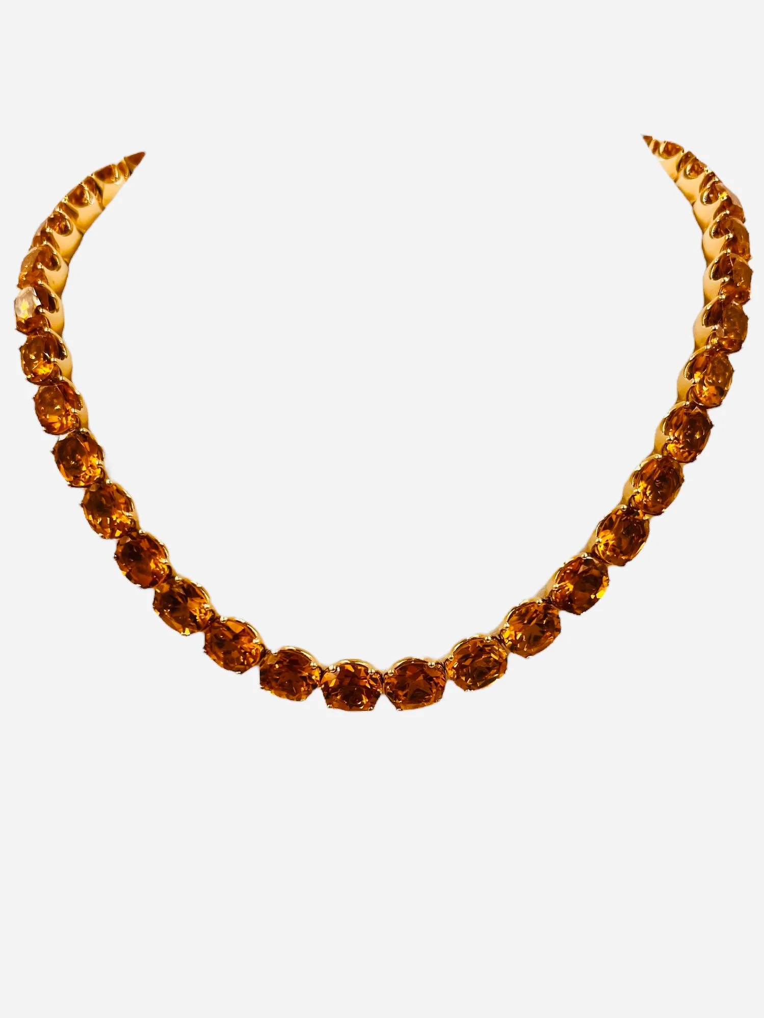 H. Stern Citrine Riviera Yellow Gold Necklace