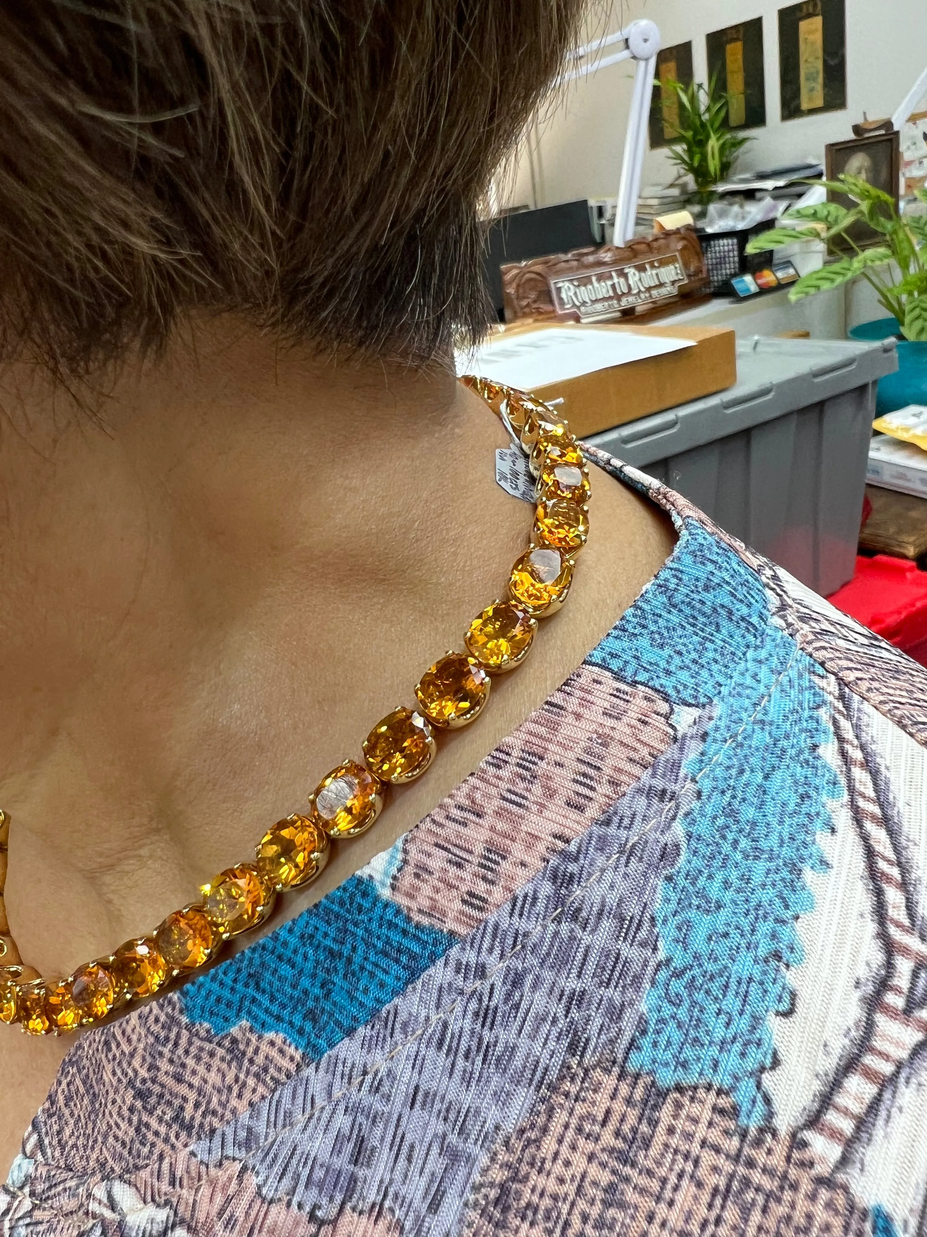 H. Stern Citrine Riviera Yellow Gold Necklace