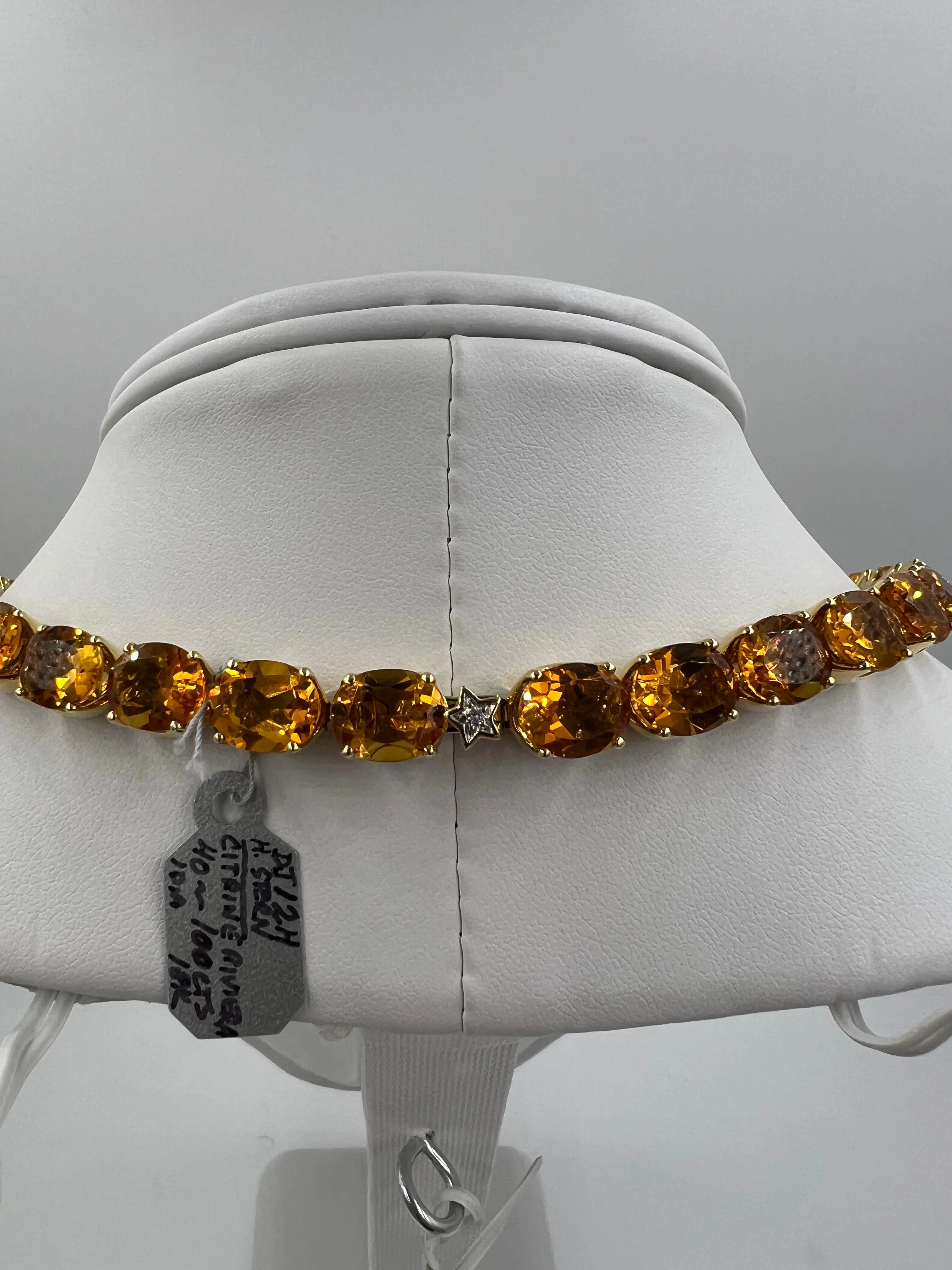 H. Stern Citrine Riviera Yellow Gold Necklace