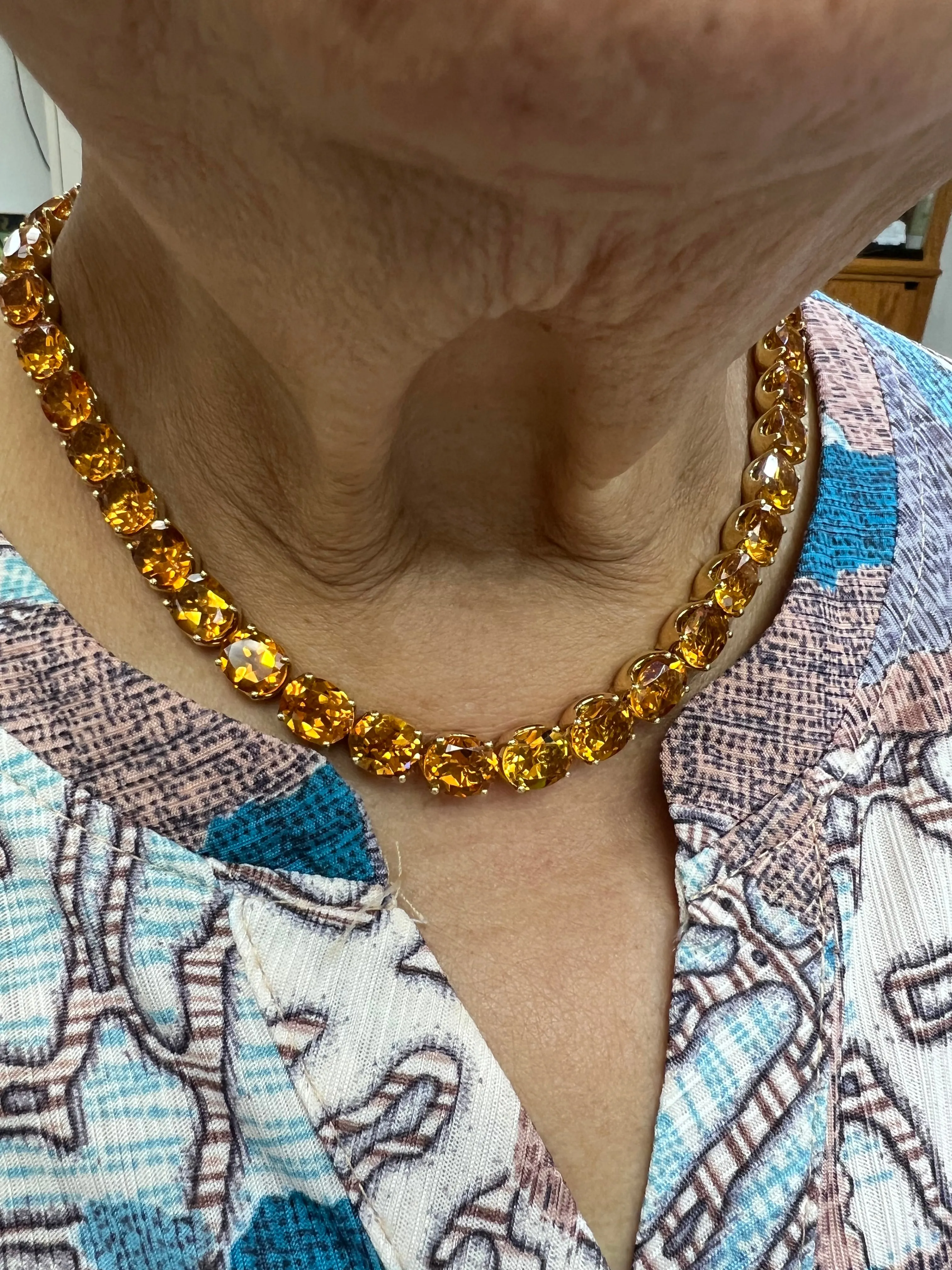 H. Stern Citrine Riviera Yellow Gold Necklace