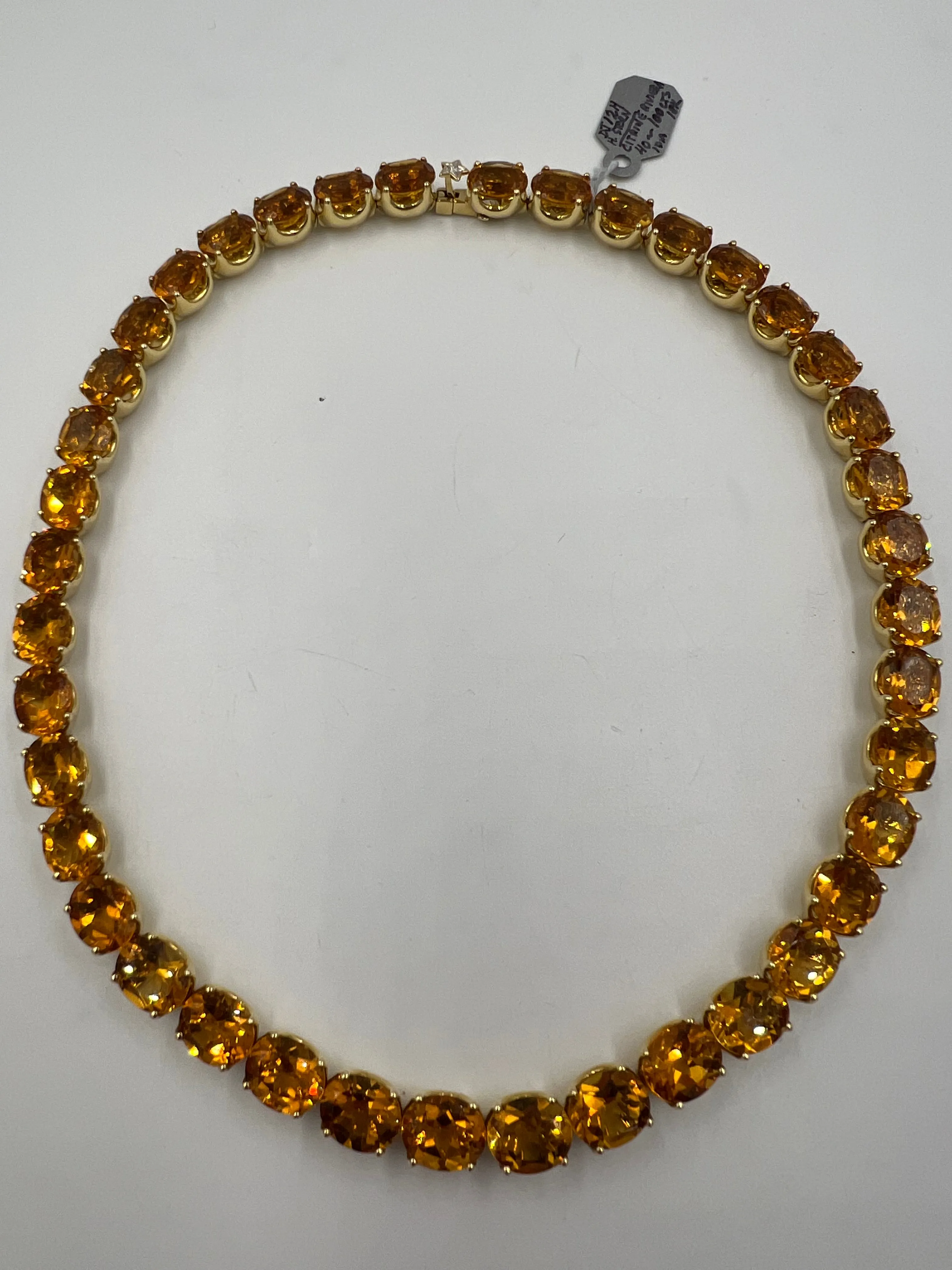 H. Stern Citrine Riviera Yellow Gold Necklace