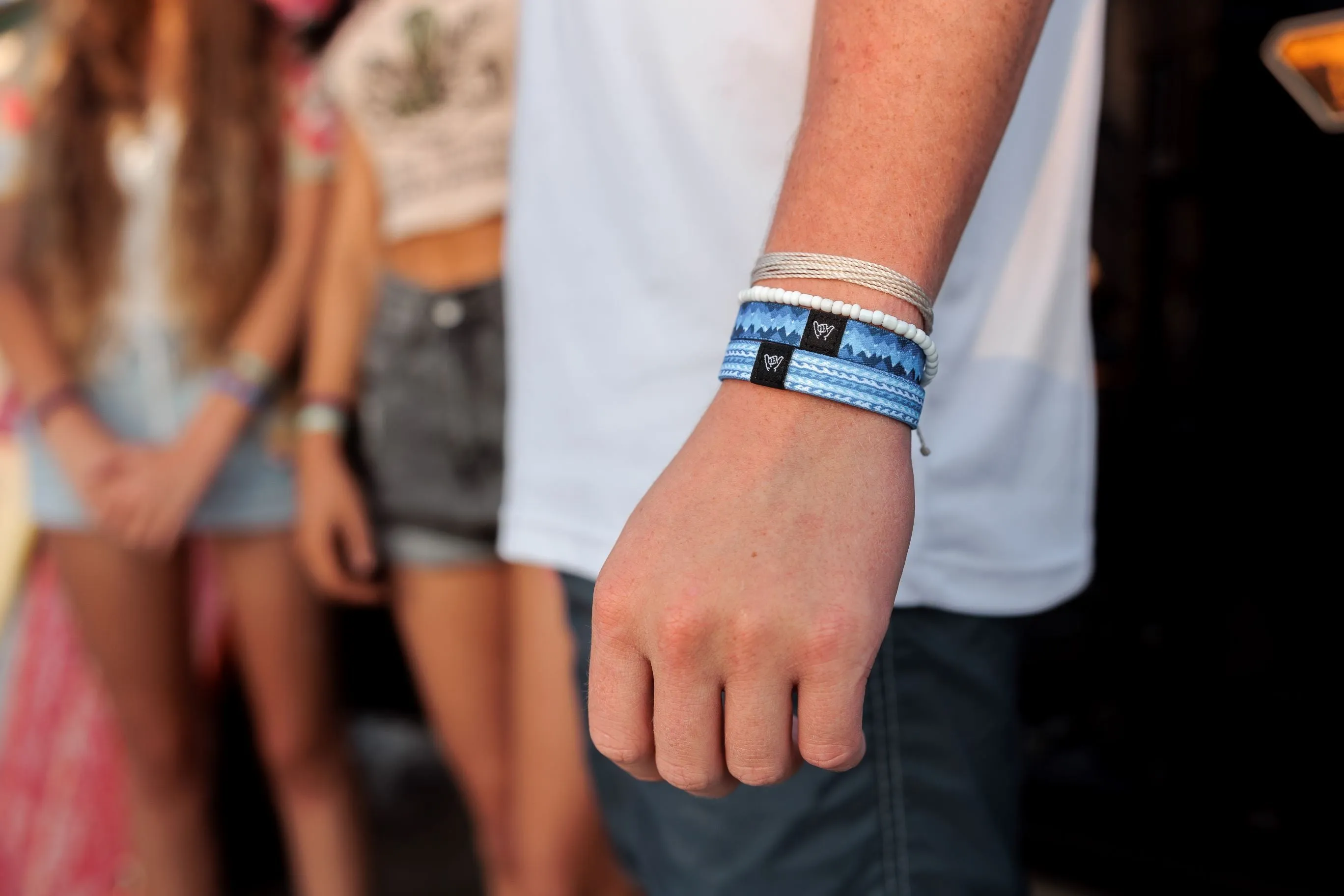 Jet Black Wristband Bracelet