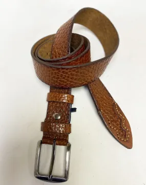 Pebble Leather Belt Sport/Rust