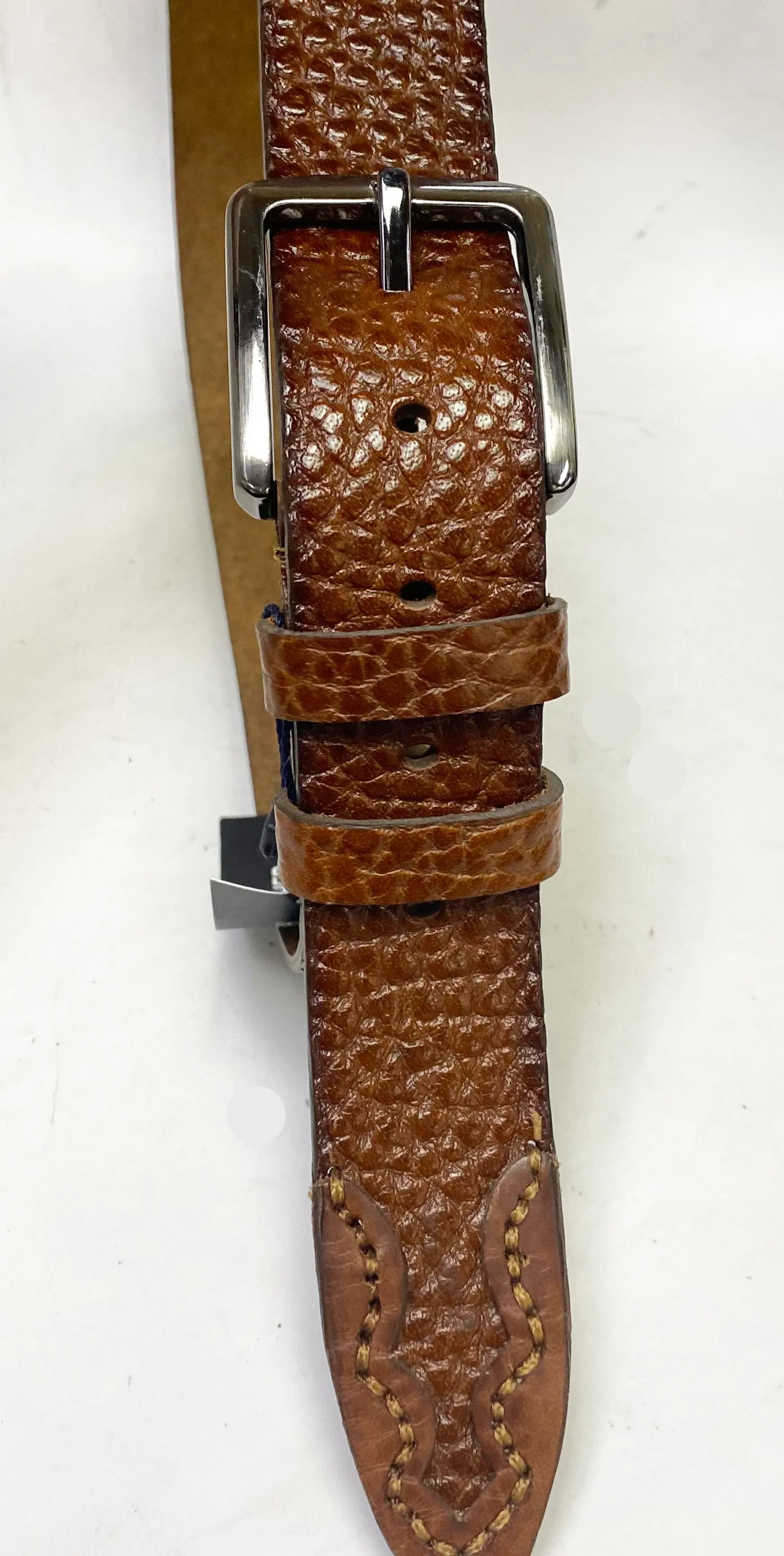 Pebble Leather Belt Sport/Rust