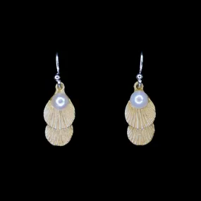 Sea Scallop Earrings - Petite Wire