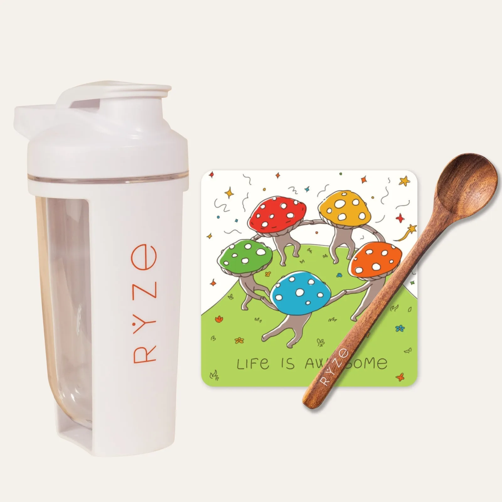 Shaker Bottle   Spoon   FREE Gifts