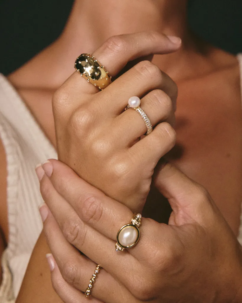 The Pearl Statement Ring