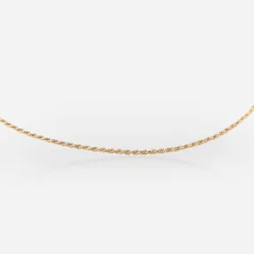 Thin Rope Gold Vermeil Chain