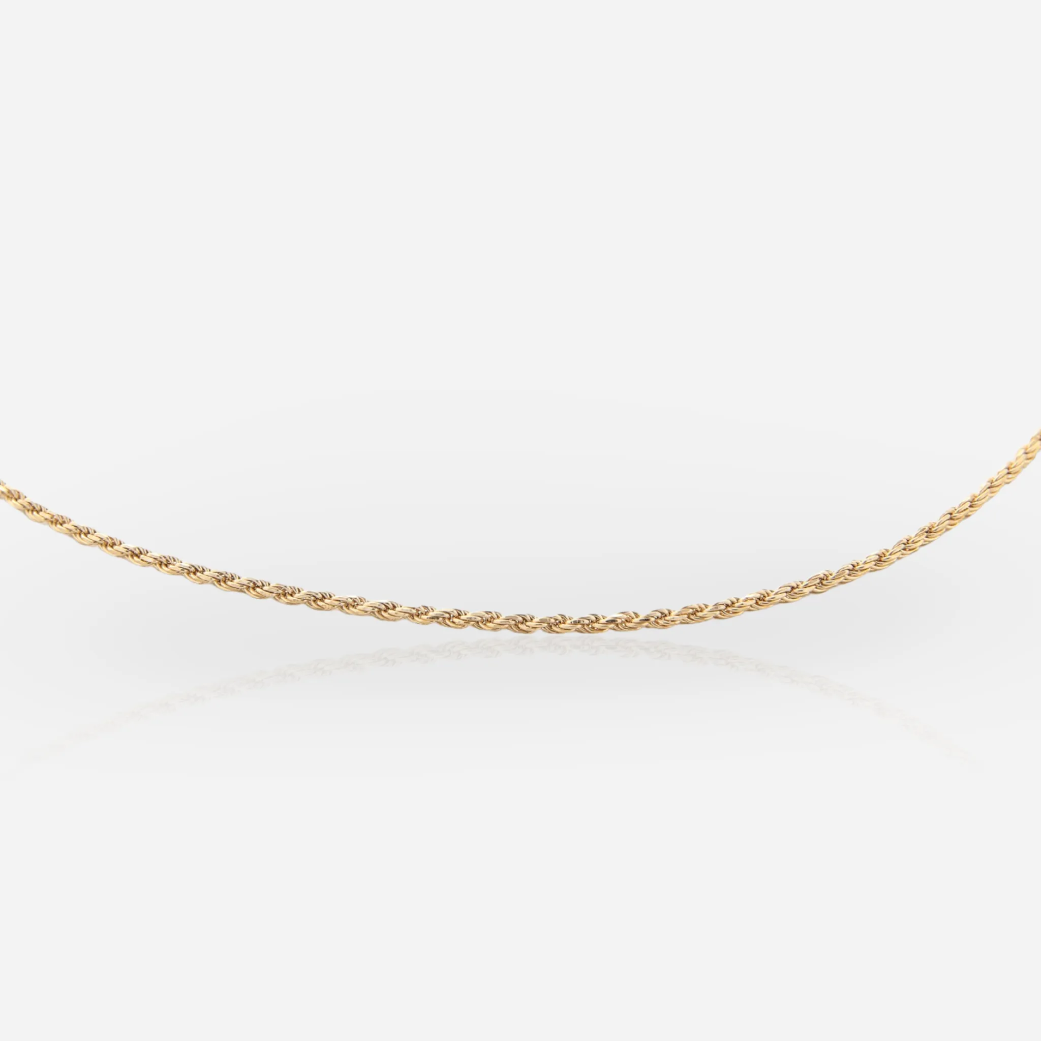 Thin Rope Gold Vermeil Chain